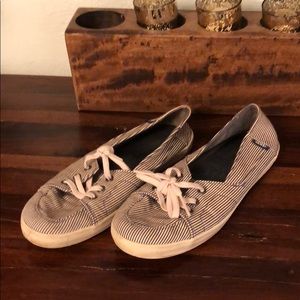 VANS striped boat shoes